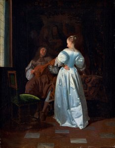 Serenaden, ca 1669 (olja på duk) av Jacob Ochtervelt