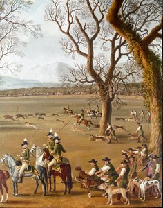 Ferdinand IV Jagar vildsvin på Cassano Estate Detaljmålning av Jakob Philipp dit Hackert d