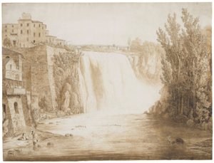 Det stora vattenfallet i Isola del Liri, 1793 av Jacob Philippe Hackert