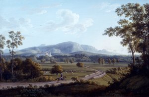 View of Persano, av Jacob Philipp Hackert (1737-1807)