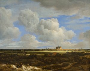 En panoramavy över Haarlem, ca 1669 (olja på duk) av Jacob Salomonsz. Ruysdael