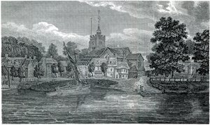 Gravyr St Nicholas Church Chiswick av Schnebbelie 1807