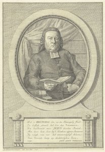 Porträtt av Hermanus Adrianus Bruining av Jacob Schwartzenbach