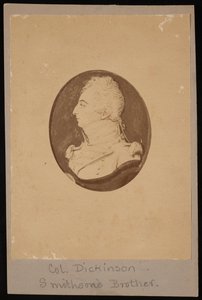 Porträtt av Henry Louis Dickinson 1771-1820, 1805 fotograferat 1880-talet. av Jacob Spornberg