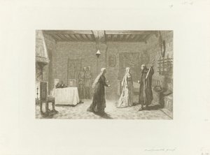 Figurer i en inre kammare i ett slott av Jacob Taanman