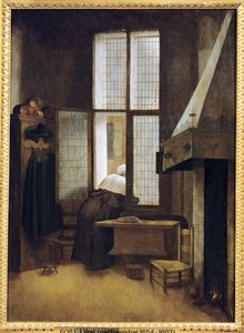 Kvinna vid fönstret av Jacob Vrel