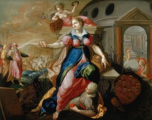 De sju dödssynderna: högmod. Omkring 1570-75