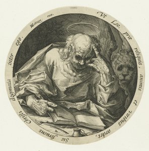 Evangelisten Mark De fyra evangelisterna (serietitel) av Jacob de Gheyn (II) (attributed to)