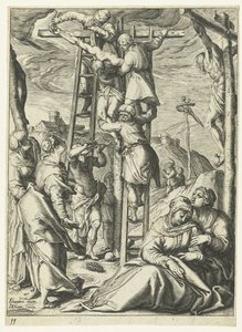 Nedstigningen från korset Passion of Christ (serietitel) av Jacob de Gheyn (II)