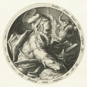 Evangelisten Lukas De fyra evangelisterna (serietitel) av Jacob de Gheyn (II)
