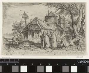 Landskap med romer på gården Landskap (serietitel) av Jacob de Gheyn (II)