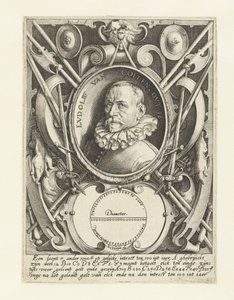Porträtt av Ludolf van Ceulen vid 56 års ålder av Jacob de Gheyn (II)