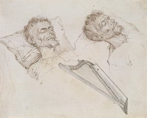 Karel van Mander på sin dödsbädd