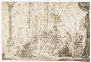 Kristus och kvinnan som greps i äktenskapsbrott av Jacob de Wet (II)