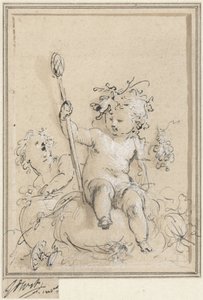 Allegori om vinodling av Jacob de Wit