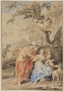 Jupiter och Mnemosyne, 1733