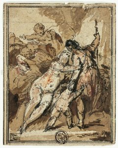 Venus försöker behålla Adonis av Jacob de Wit