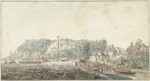 Slussen vid Grebbe mellan Rhenen och Wageningen