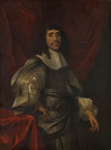 Porträtt av en man, tros vara Christoffel van Gangelt, andra make till Lucretia Boudaen av Jacob van Loo (attributed to)