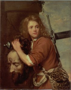 David bär Goliats huvud, 1643