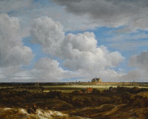 Tyska: Blick auf Haarlem Vy över Haarlem (Haerlempje) av Jacob van Ruisdael
