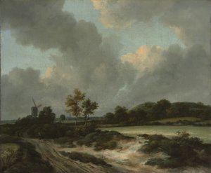 Grainfields, mitten av eller sent 1660-tal. av Jacob van Ruisdael