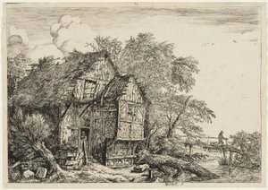 Den lilla bron av Jacob van Ruisdael