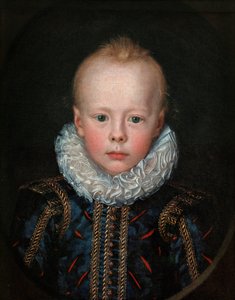 Barnporträtt av en prins (olja på duk) av Jacob van der (fl.1610-29) Doordt