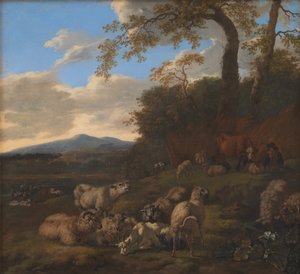 Flocken av får av Jacob van der Does d.Æ.