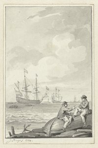 Havslandskap av Jacobus Buys