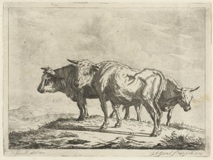 Tre oxar av Jacobus Cornelis Gaal