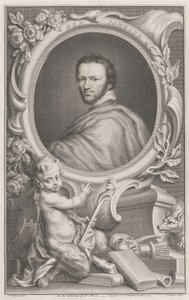 Benjamin Jonson av Jacobus Houbraken