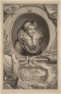 Louise de Coligny av Jacobus Houbraken