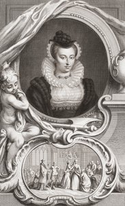 Mary, drottning av skotten av Jacobus Houbraken