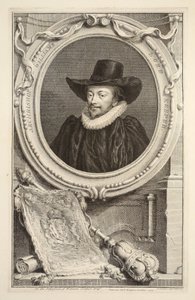 Porträtt av ärkebiskop Williams, Lord Keeper of the Seal, illustration från "Heads of Illustrious Persons of Great Britain", pub. av Knapton, London 1742 av Jacobus Houbraken