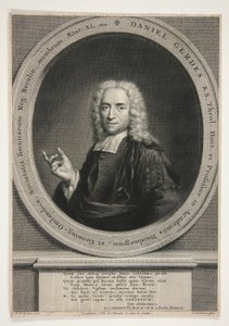 Porträtt av Daniel Gerdes, efter J.M. Quinkhart av Jacobus Houbraken