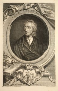 Porträtt av John Locke, illustration från "Heads of Illustrious Persons of Great Britain", pub. av Knapton, London 1742