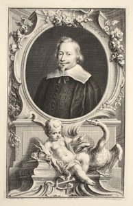 Porträtt av John Pym, illustration från "Heads of Illustrious Persons of Great Britain", pub. av Knapton, London 1742 av Jacobus Houbraken