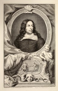 Porträtt av John Thurlow, illustration från "Heads of Illustrious Persons of Great Britain", pub. av Knapton, London 1742 av Jacobus Houbraken