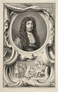 Porträtt av Savile, markis av Halifax, illustration från "Heads of Illustrious Persons of Great Britain", pub. av Knapton, London 1742 av Jacobus Houbraken