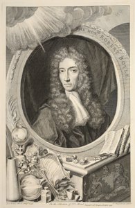 Porträtt av Hon. Robert Boyle, illustration från "Heads of Illustrious Persons of Great Britain", pub. av Knapton, London 1742