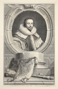 Porträtt av Thomas, Lord Coventry, illustration från "Heads of Illustrious Persons of Great Britain", pub. av Knapton, London 1742 av Jacobus Houbraken