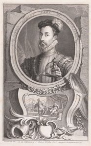 Robert Dudley, earl av Leicester av Jacobus Houbraken