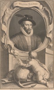 Sir Walter Ralegh av Jacobus Houbraken