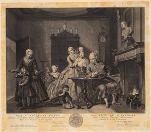 Sankt Nikolaus-fest av Jacobus Houbraken
