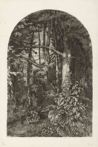 Skog med bäck av Jacobus Ludovicus Cornet