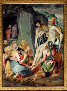 Gravmålningen av Jacopo del Conte (1510-1598) 1500-talets sön. 2,57x1,92 m Chantilly, Musee Conde