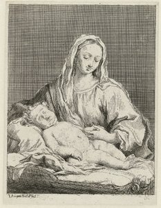 Mary med barn av Jacopo Amigoni