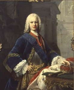 Porträtt av Ferdinando IV, kung av Spanien (1711-59) (olja på duk) av Jacopo Amigoni