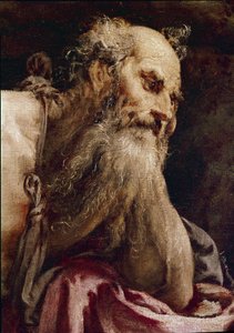 Sankt Hieronymus i meditation av Jacopo Bassano